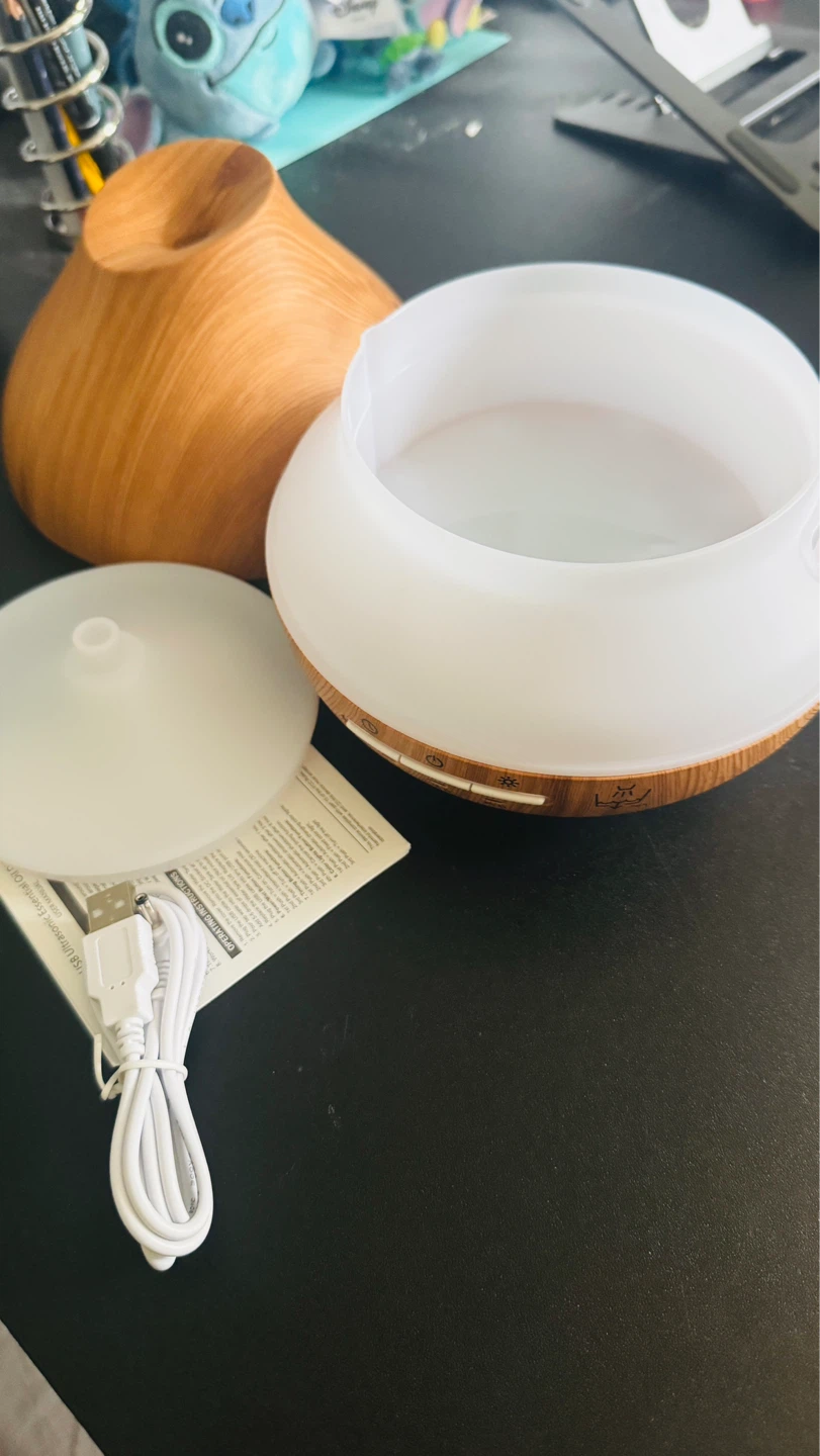 Ultrasonic Aroma Diffuser With Wood Grain Finish - photo 3