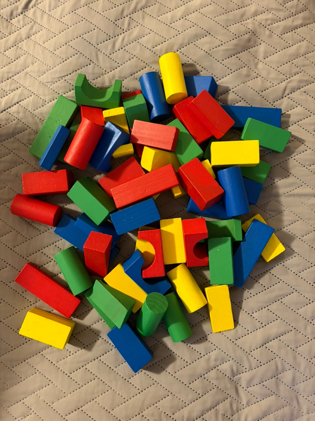 Wooden building blocks