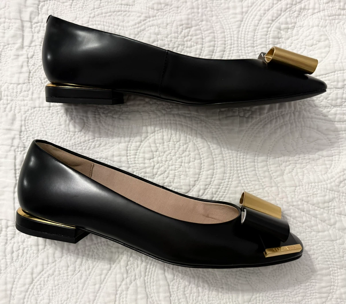 Ted Baker Black Daria Bow Ballerine Flats size 8 - photo 5