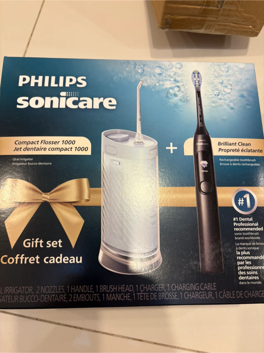 Sonicare Compact Flosser 1000 and Electric Toothbrush Gift Set - photo 2