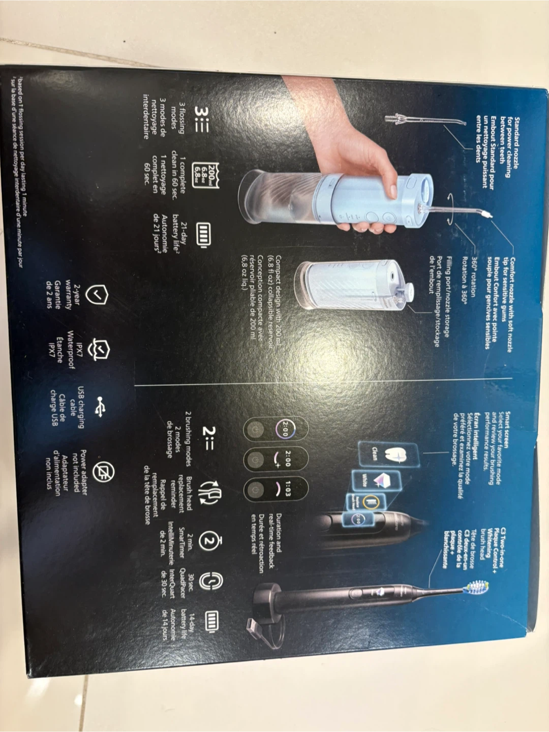 Sonicare Compact Flosser 1000 and Electric Toothbrush Gift Set - photo 3