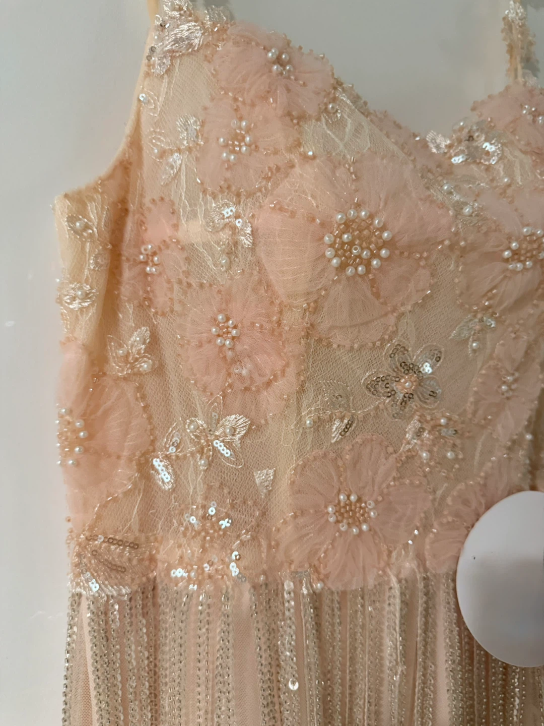 Beaded Fringe Gown new - photo 2