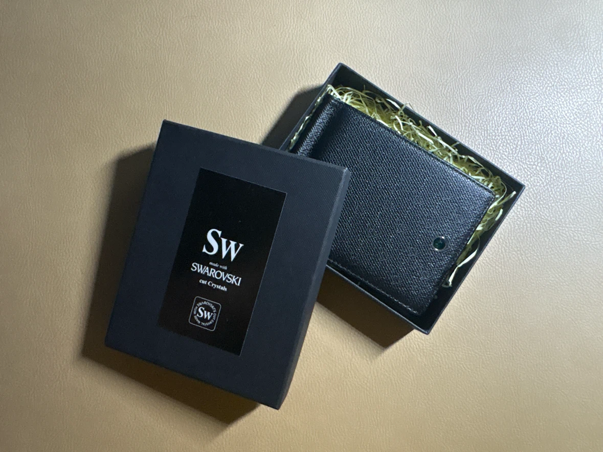 Swarovski Emerald Crystal Card Wallet