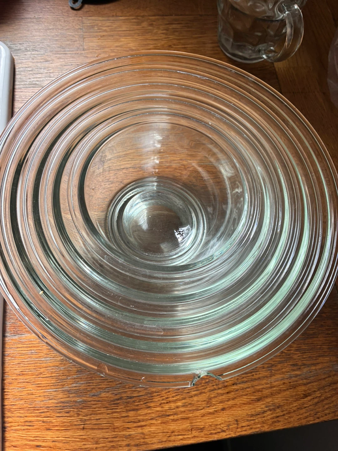 Clear Glass Mixing Bowl Set - photo 2