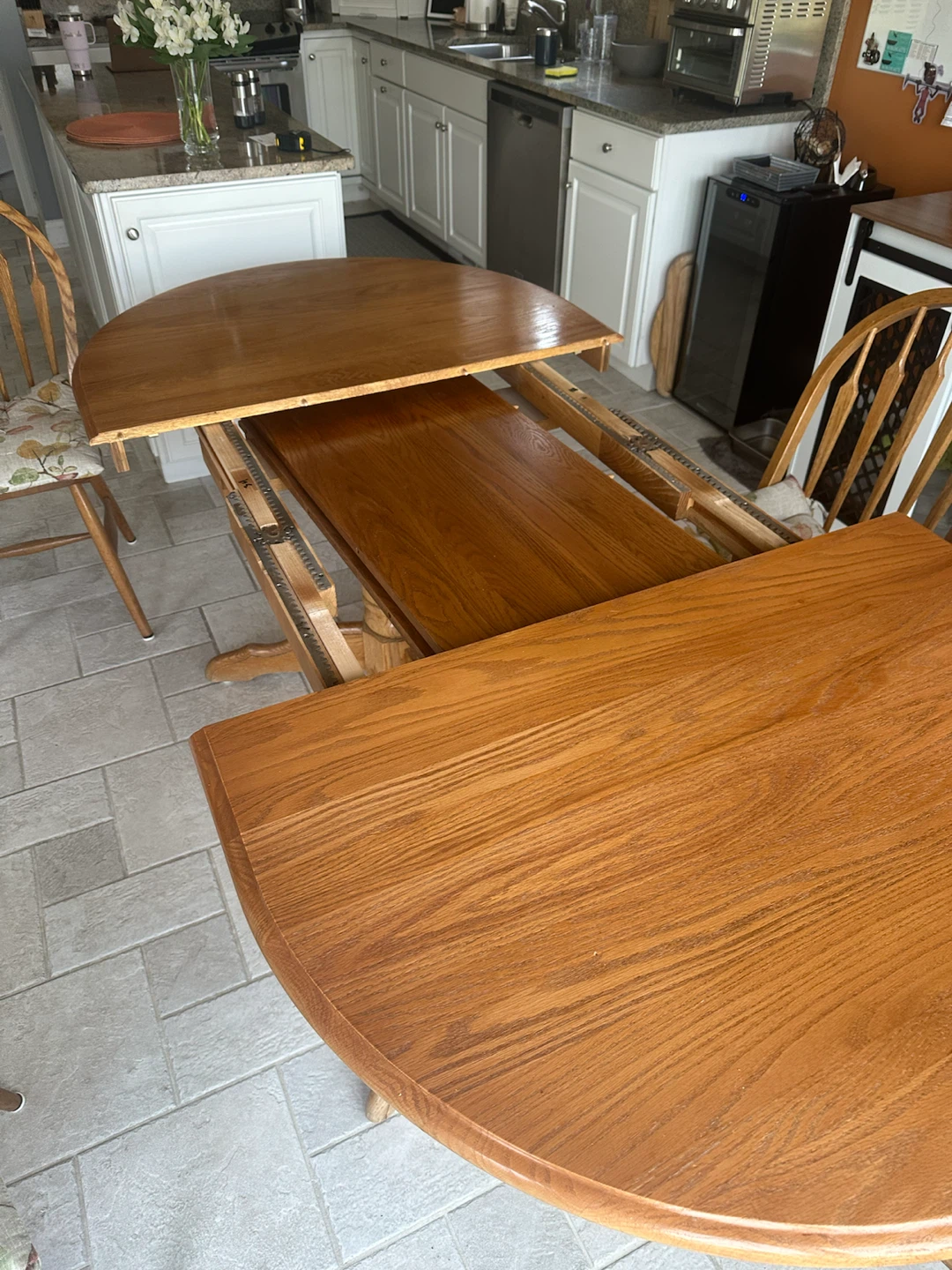 Wooden Extendable Dining Table - photo 4
