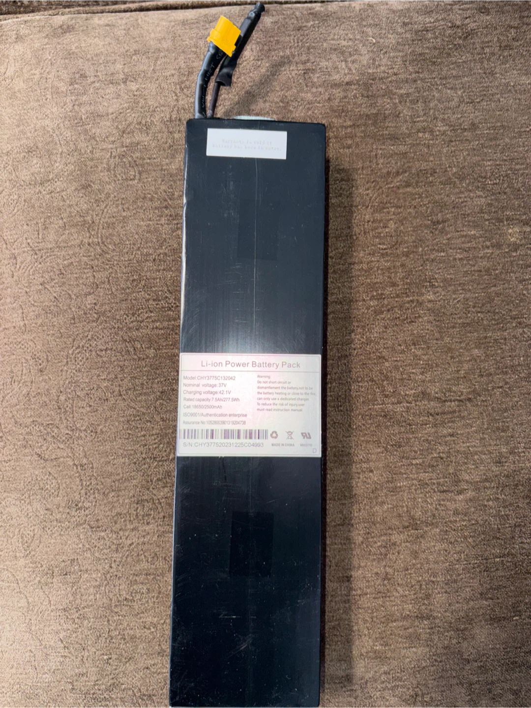 Li-ion Power Battery Pack CHY3775C132042