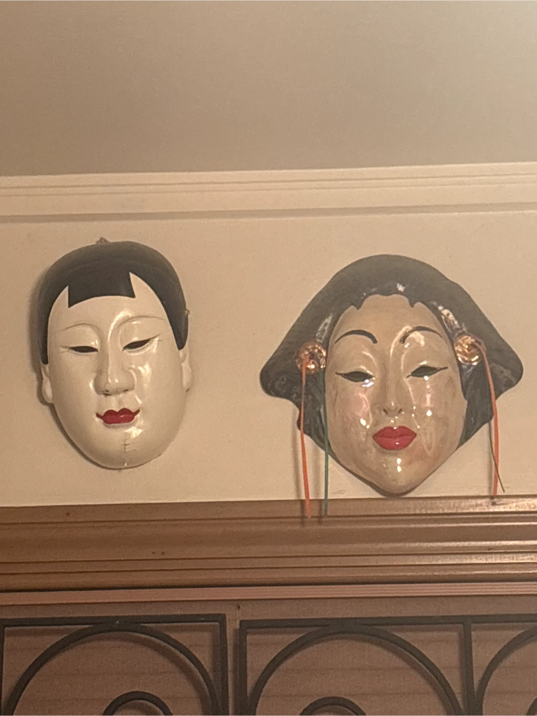 Set of 4 Japanese Traditional Style Wall Masks - photo 2