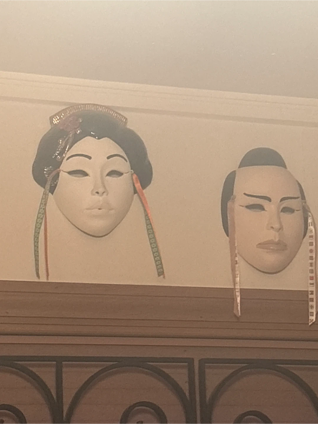 Set of 4 Japanese Traditional Style Wall Masks - photo 3