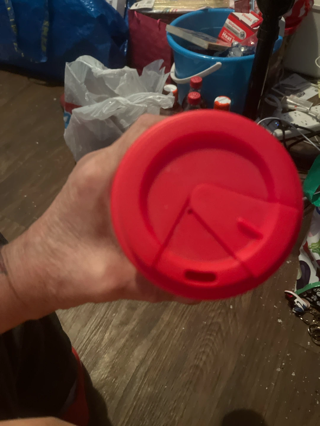 Red Plastic Travel Tumbler - photo 2