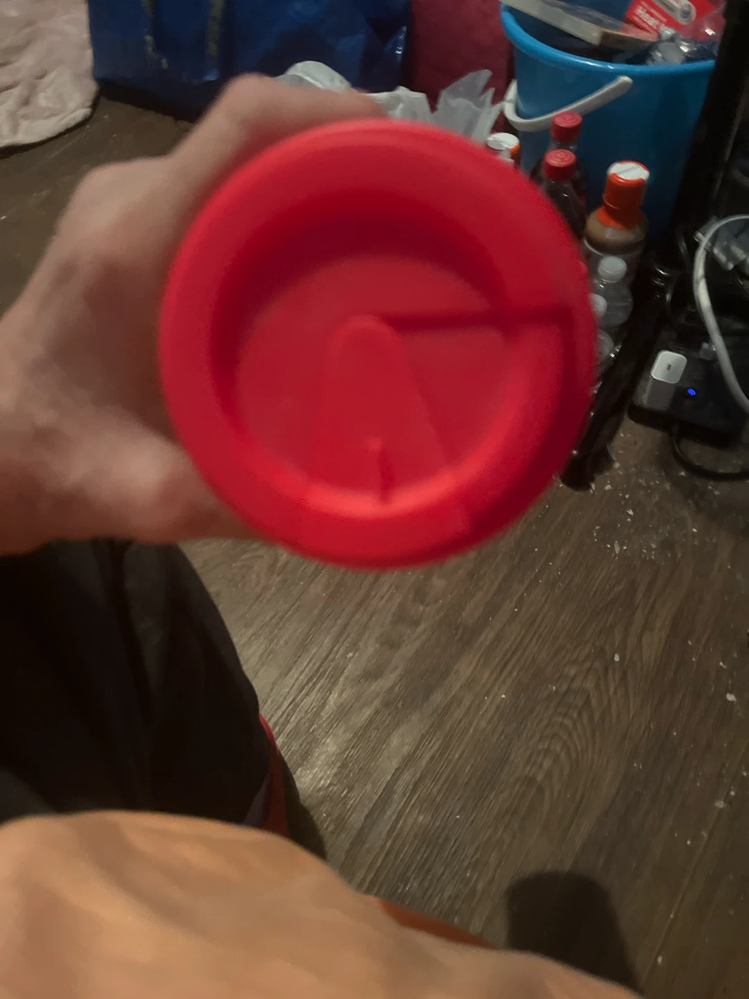 Red Plastic Travel Tumbler - photo 3