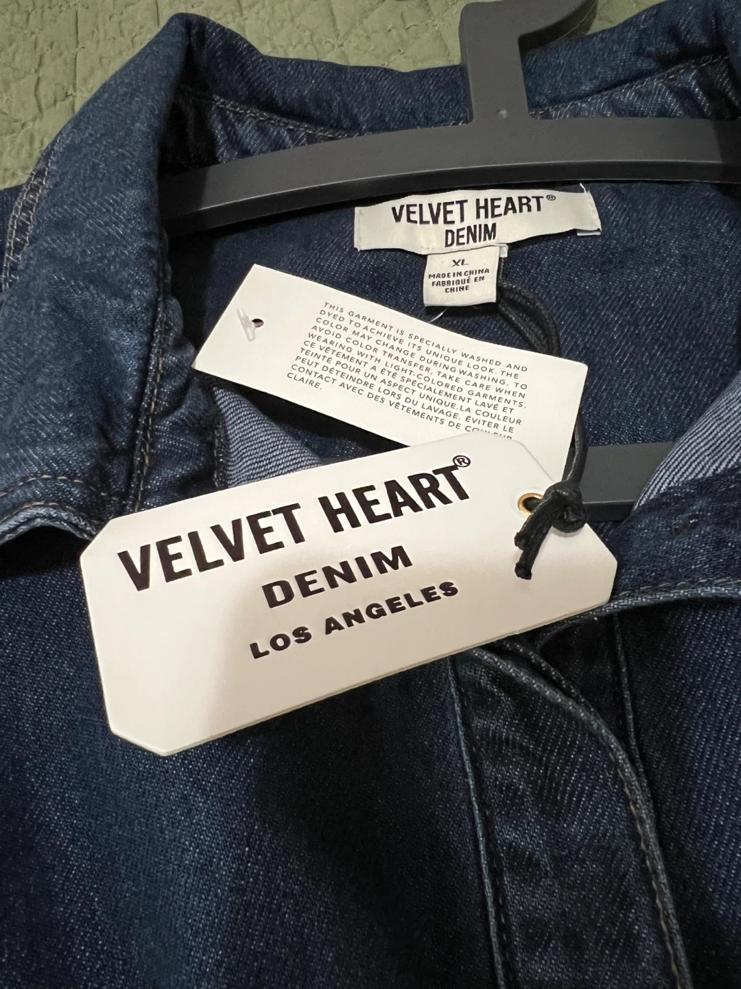 Velvet Heart Denim Dress - XL - photo 4