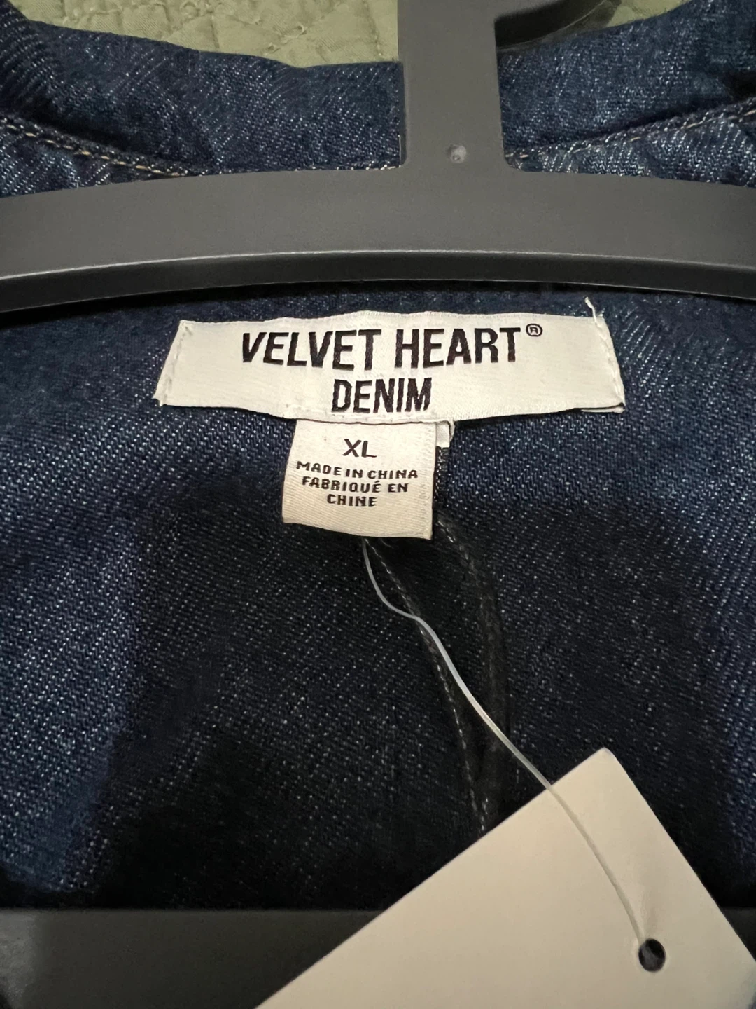 Velvet Heart Denim Dress - XL - photo 5