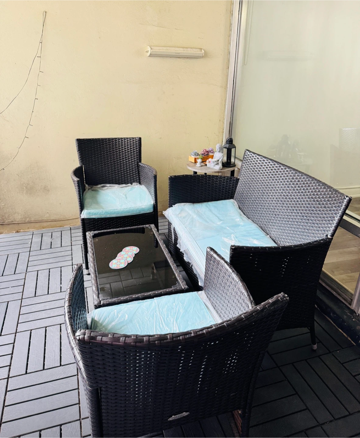 4-Piece Wicker Patio Furniture Set - photo 2