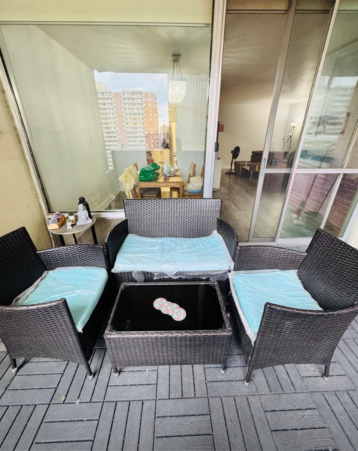 4-Piece Wicker Patio Furniture Set - photo 3