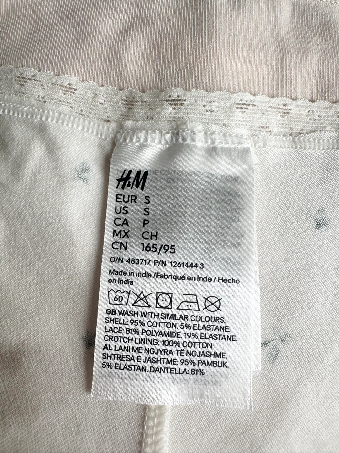 🆕 H&M 5-Pack Cotton Hipster Briefs- Size S - photo 3