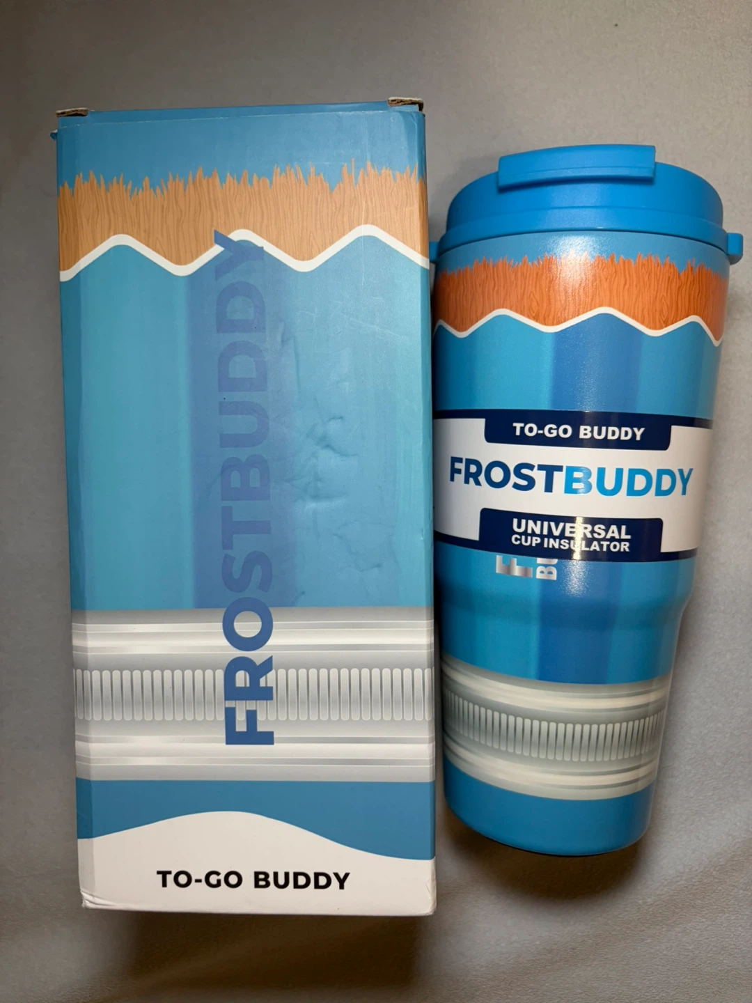 FrostBuddy Blue Pencil To-Go Buddy Universal Cup Insulator
