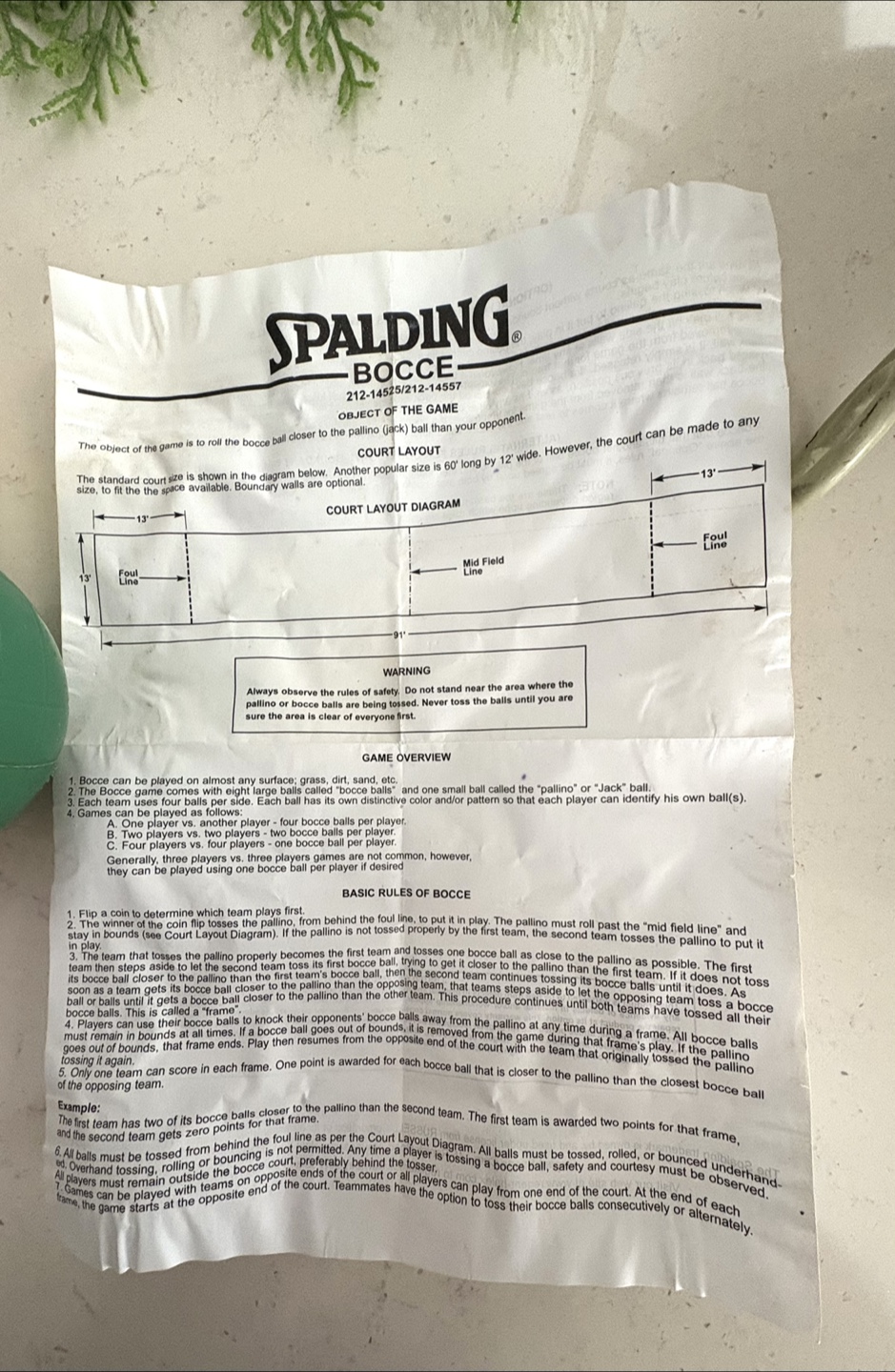 Spalding Bocce Ball Set - photo 3