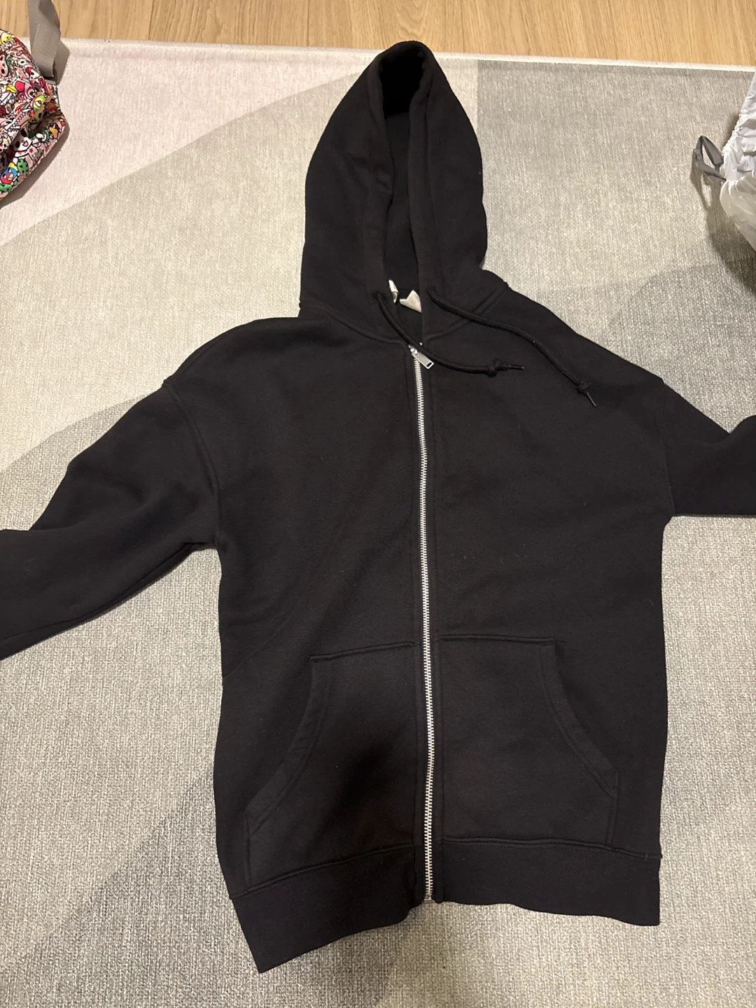 black zip up