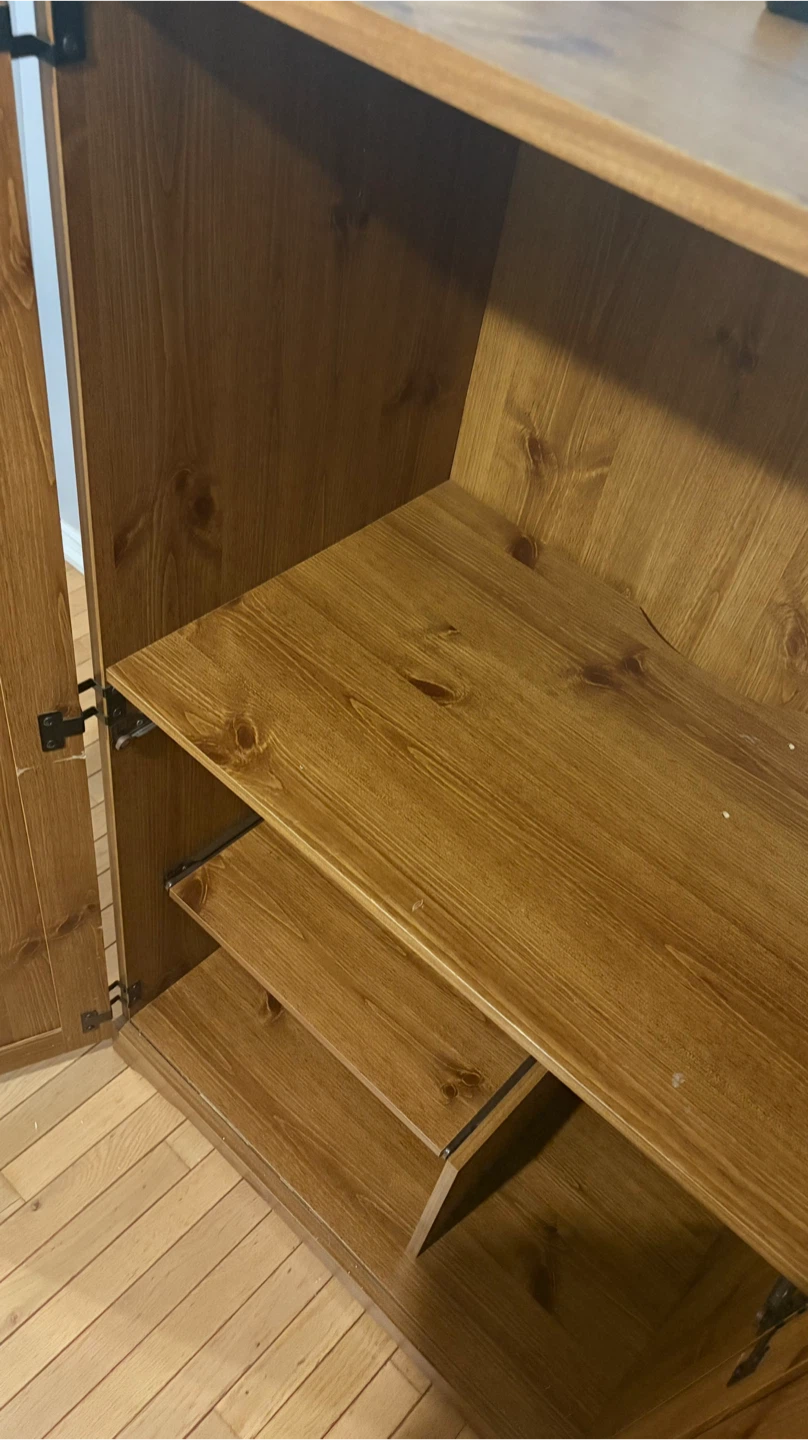 Solid Wood Two-Door Armoire - photo 2