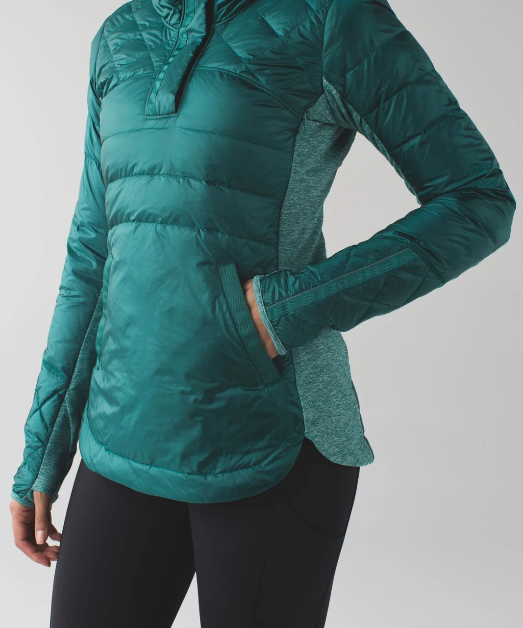 Lululemon “ Down for a run  Jacket “ in Forage teal