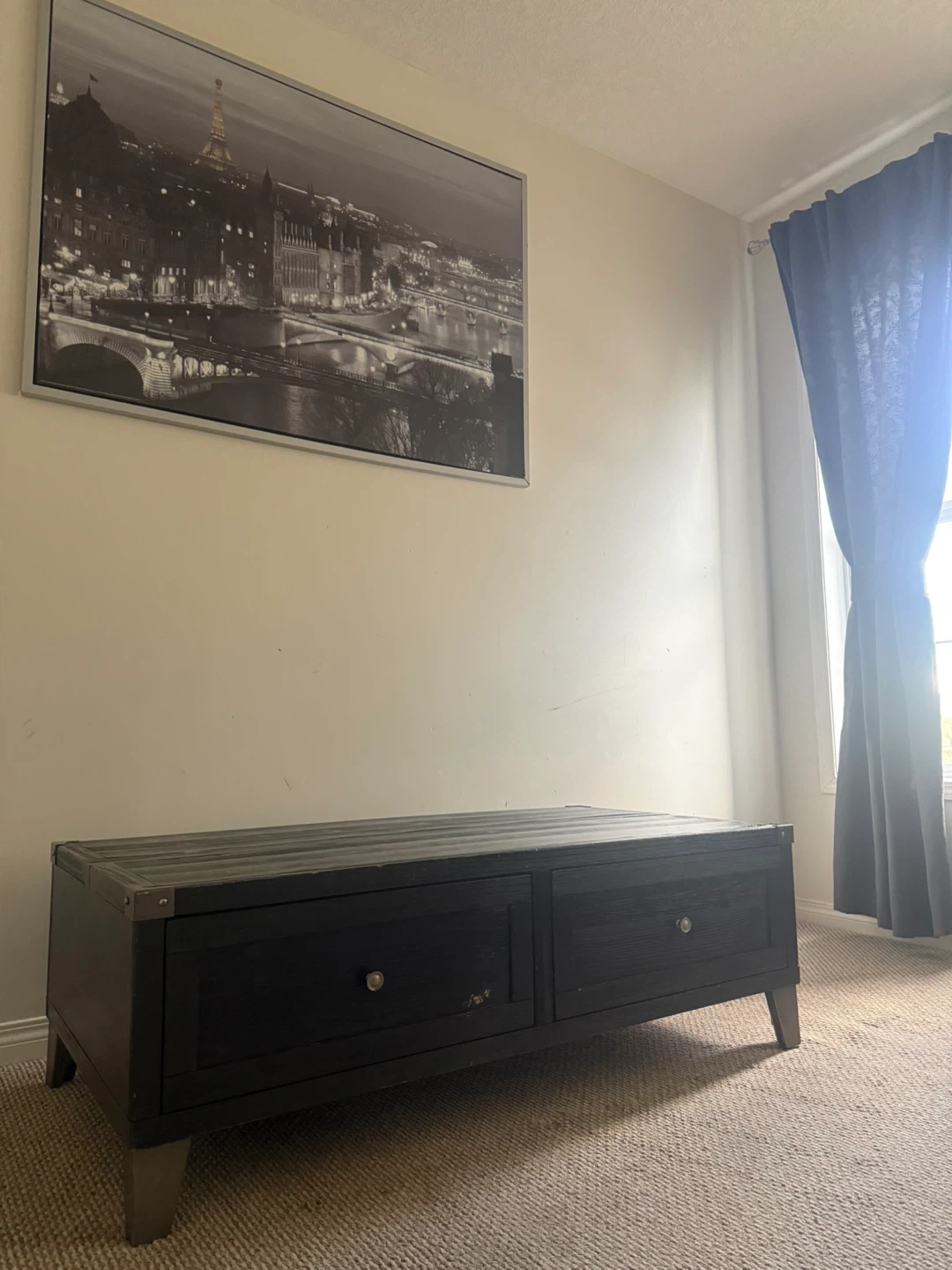 Black wooden lift-top coffee table - photo 2