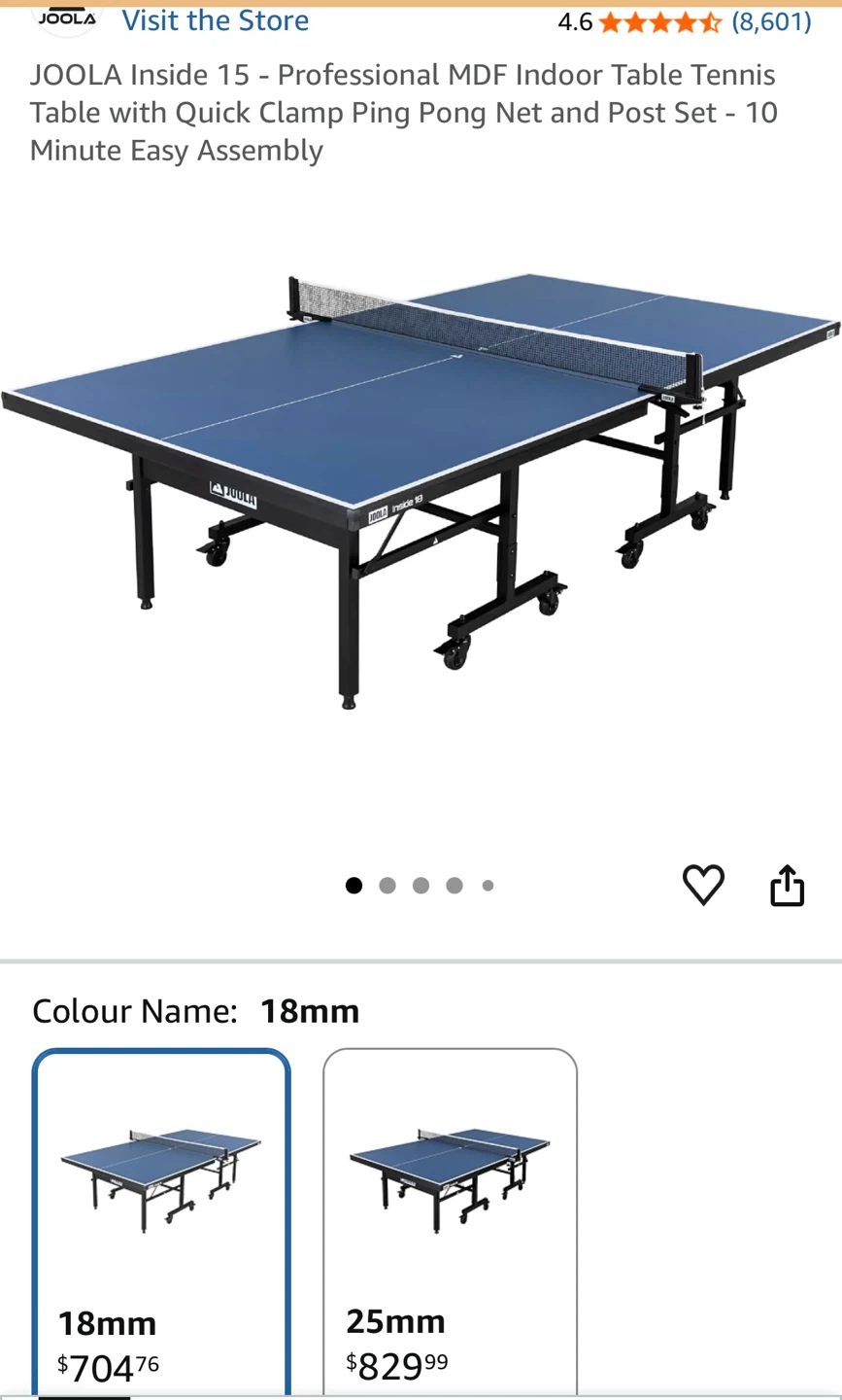 JOOLA Table Tennis 15 Table 11200 - Like New