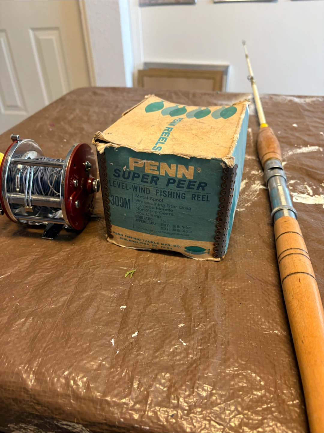Penn Super Peer 309M Level Wind Fishing Reel with Rod - photo 2