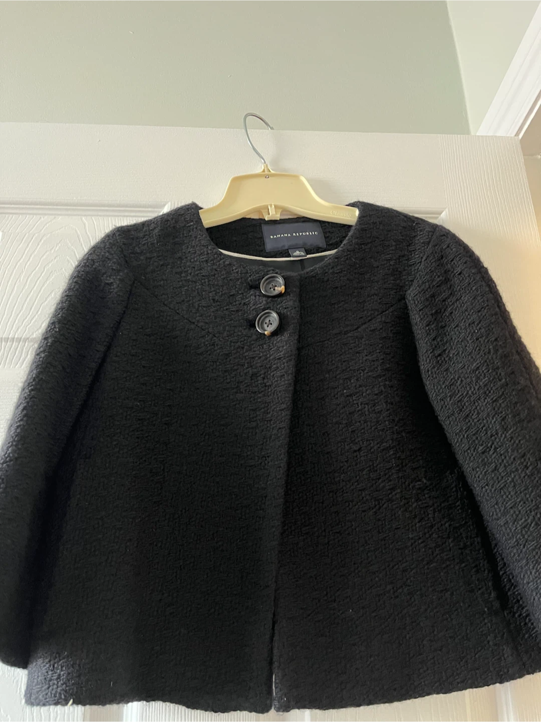 Cropped wool jacket - photo 3