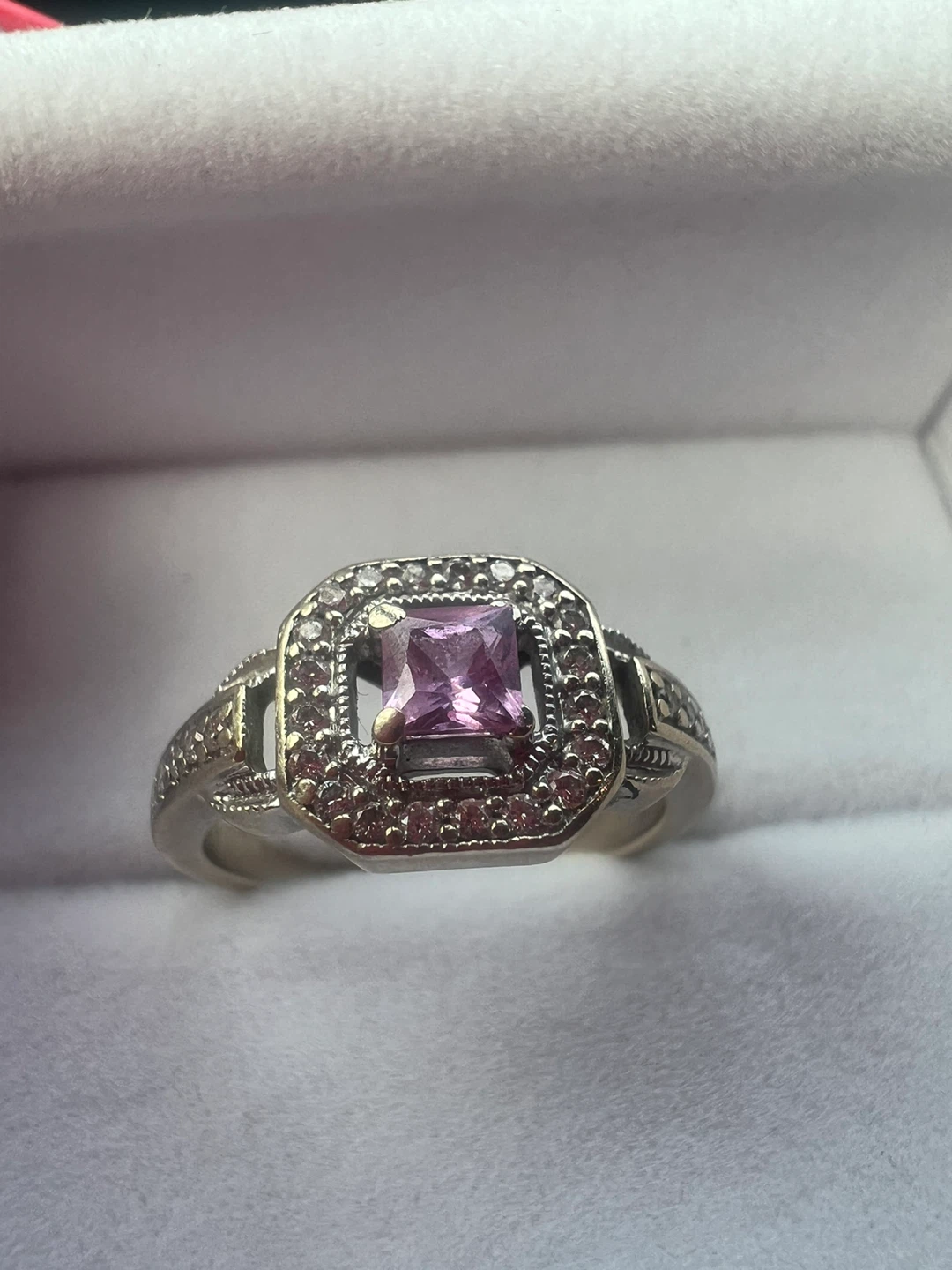 14K Gold Pink sapphire and diamonds Ring - photo 3