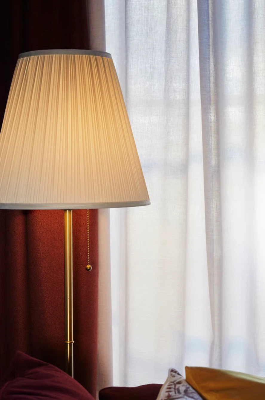 IKEA ÅRSTID Floor Lamp, Brass and White - photo 2