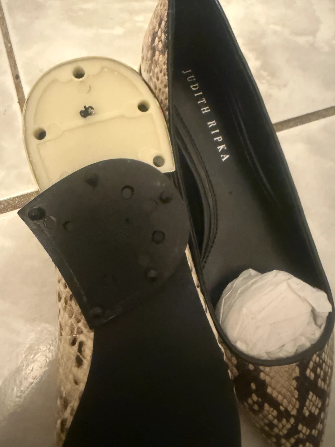 Judith Ripka Snake Print Flats - photo 3