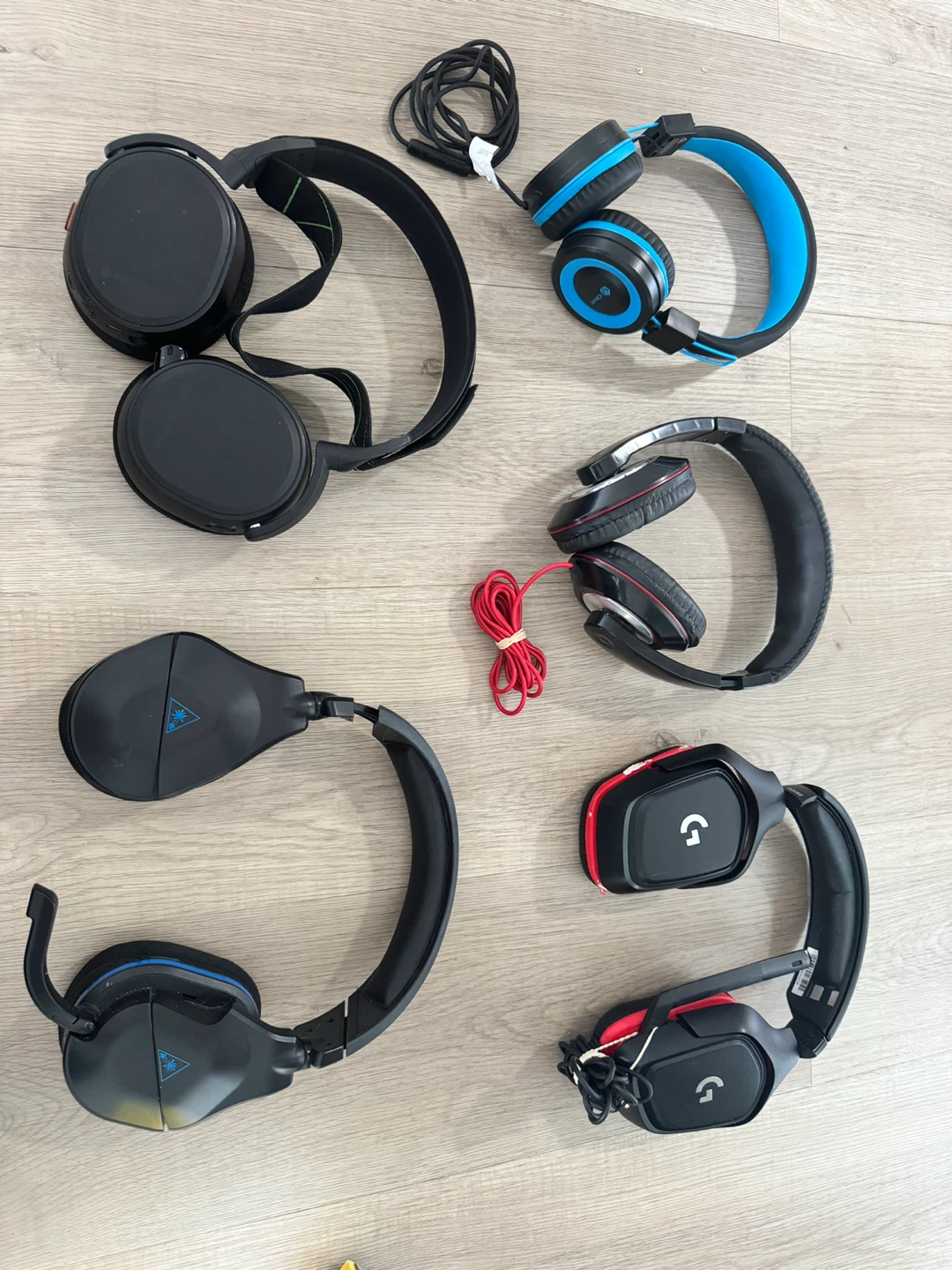 Assorted Gaming and Regular Headphones