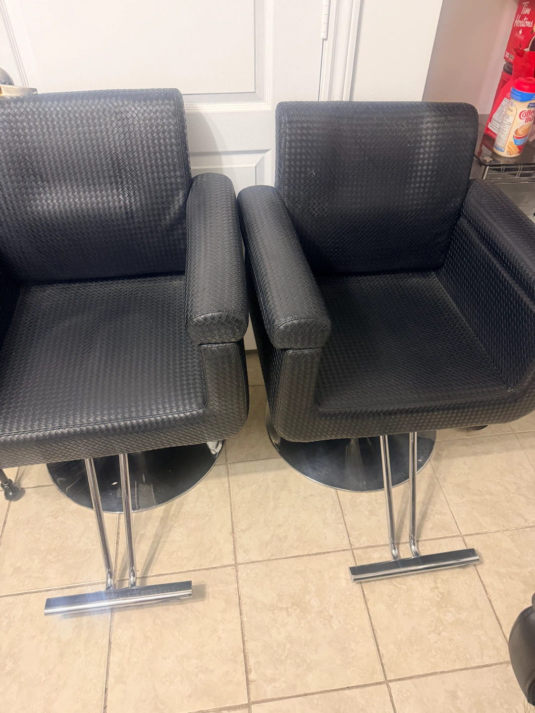 I’m selling haircutting chairs for 50 each