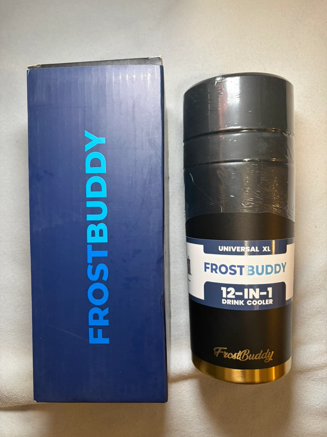 FrostBuddy Universal XL Texas Tea Black 12 In 1 Drink Cooler