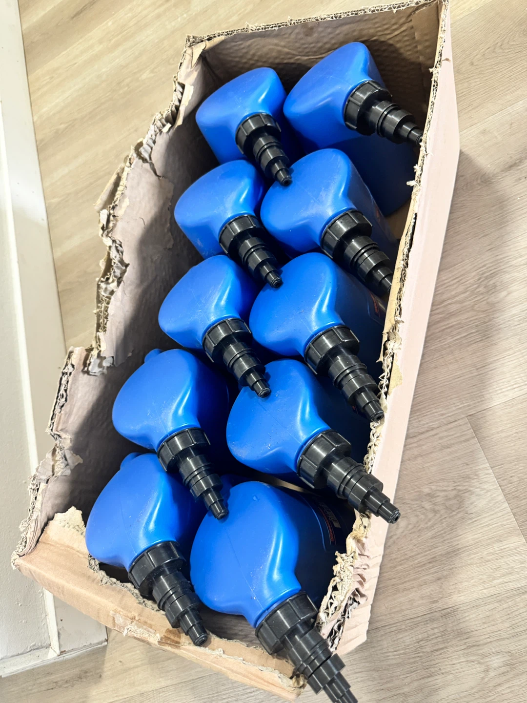 Westward NO.A36 Blue Funnel Jugs (Case of 10)