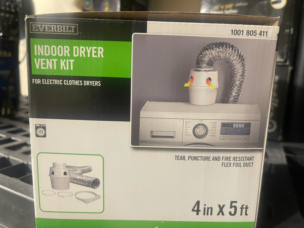 Everbilt Indoor Dryer Vent Kit - 4in x 5ft - photo 2