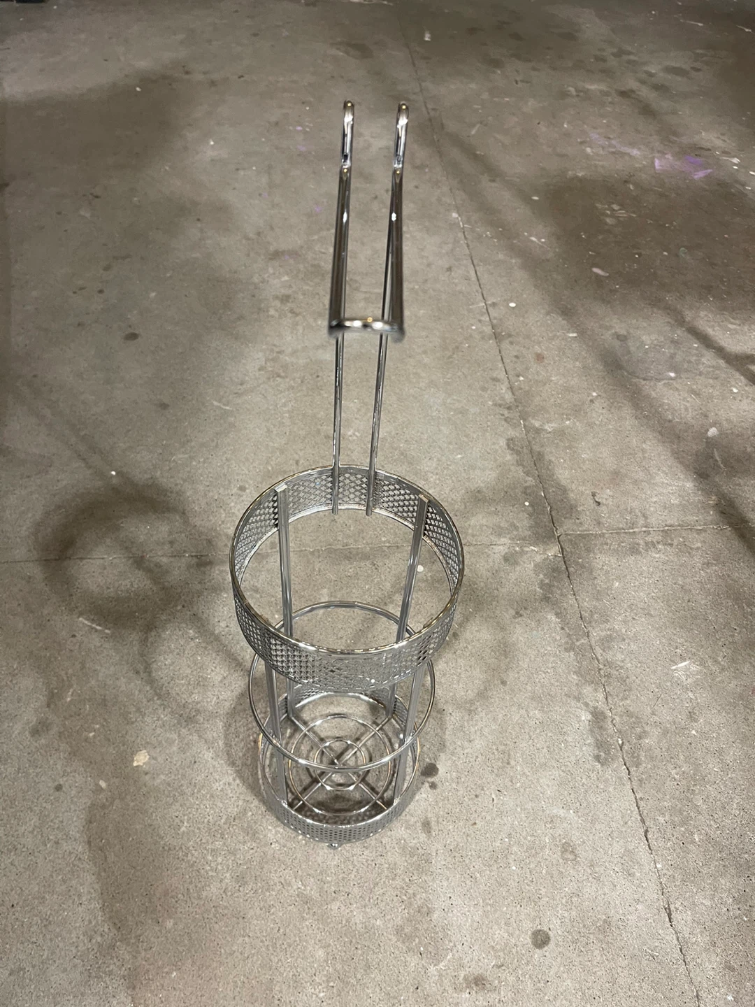 Chrome Toilet Paper Holder with Storage Stand - photo 3