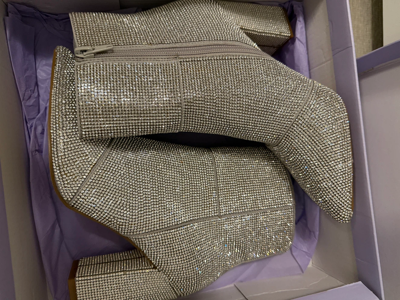 Madden Girl FLEX-R Rhinestone Boots Silver - photo 2