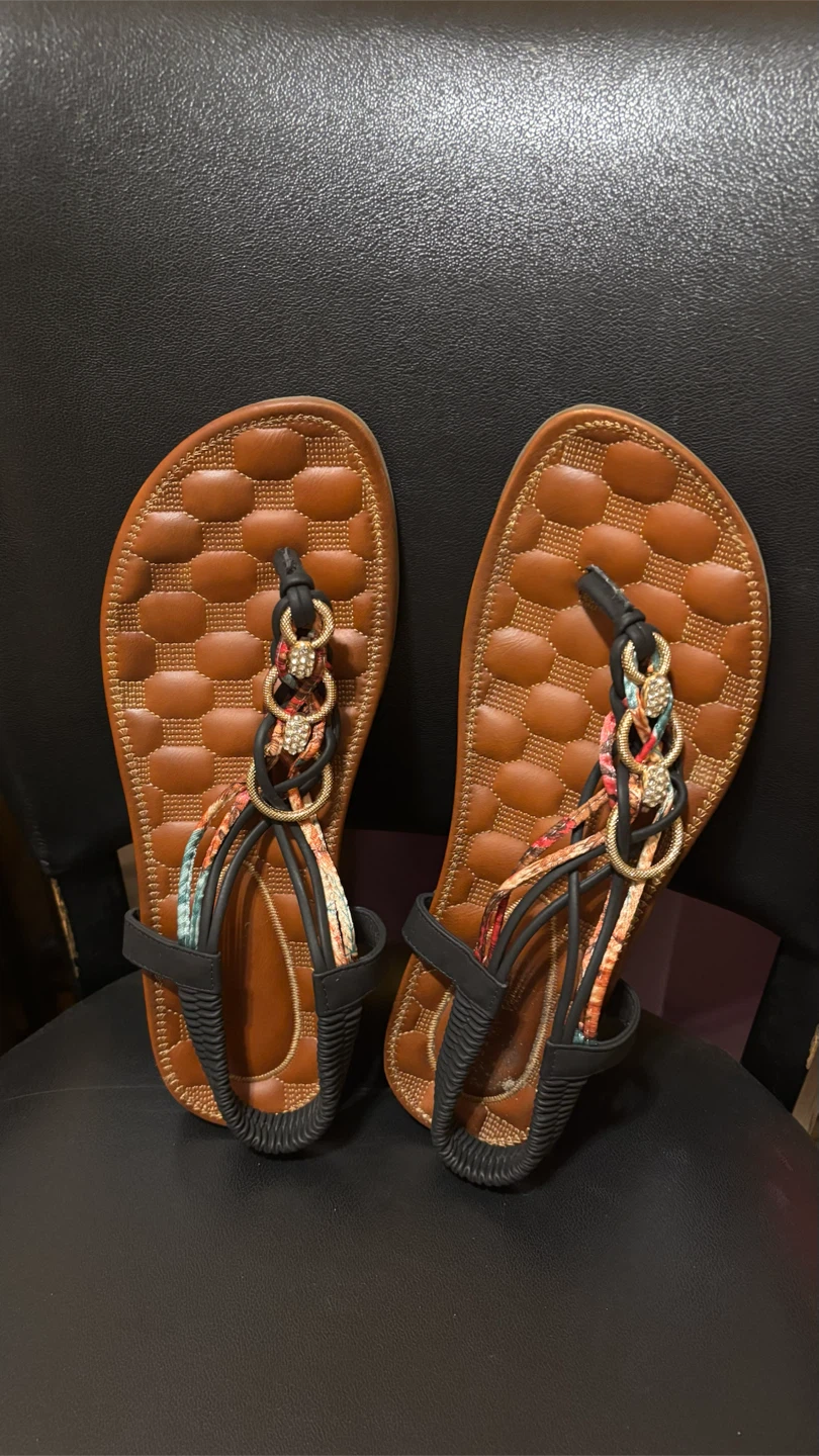 Women's Embellished Thong Sandals