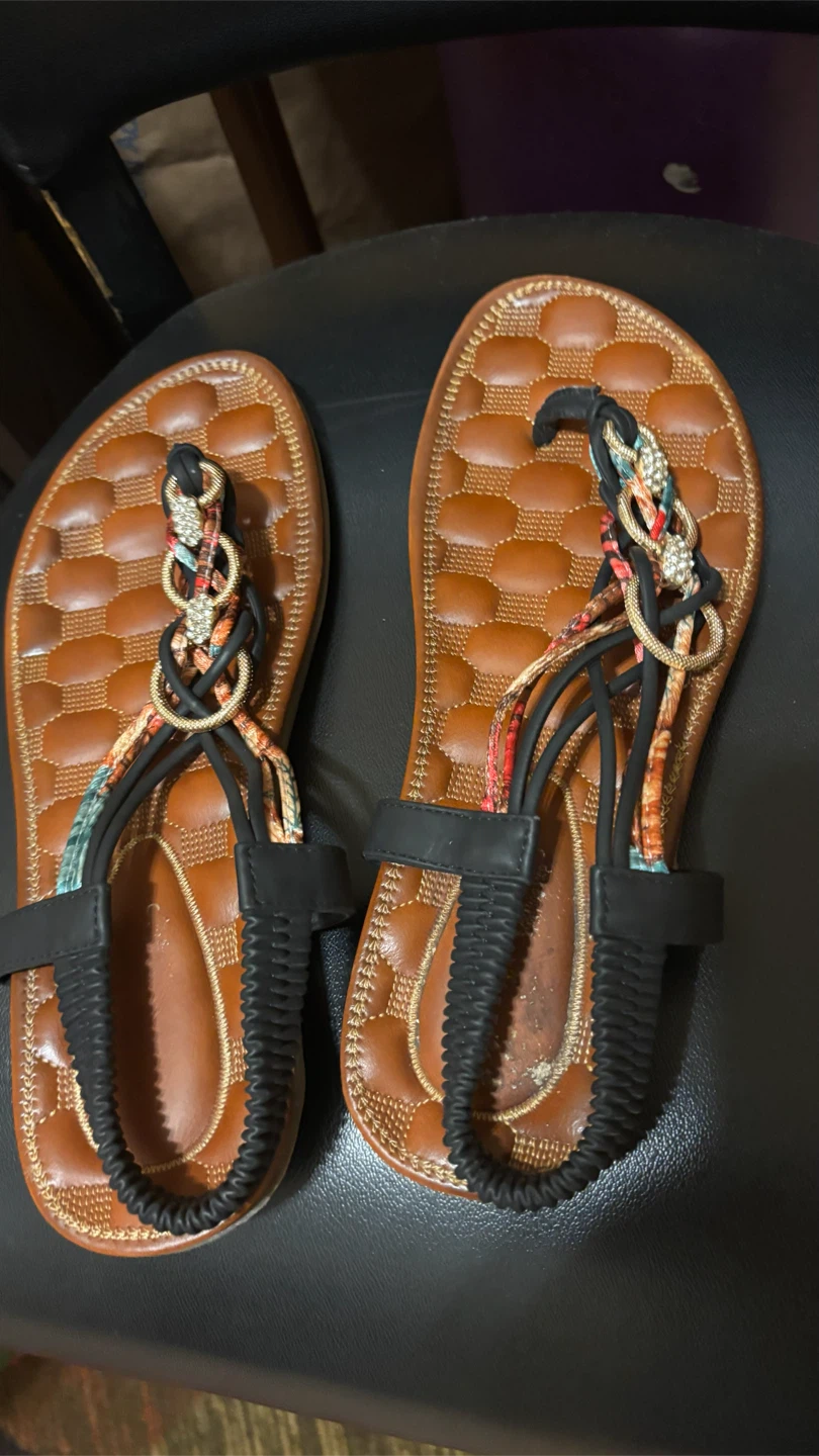 Women's Embellished Thong Sandals - photo 2