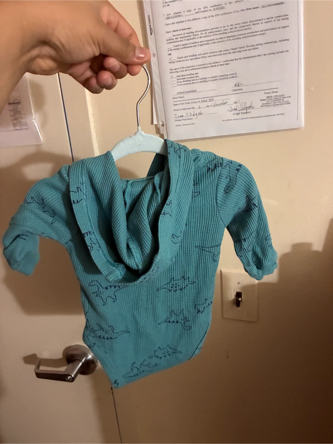 Carter's Dinosaur Long Sleeve Bodysuit - 3M - photo 3