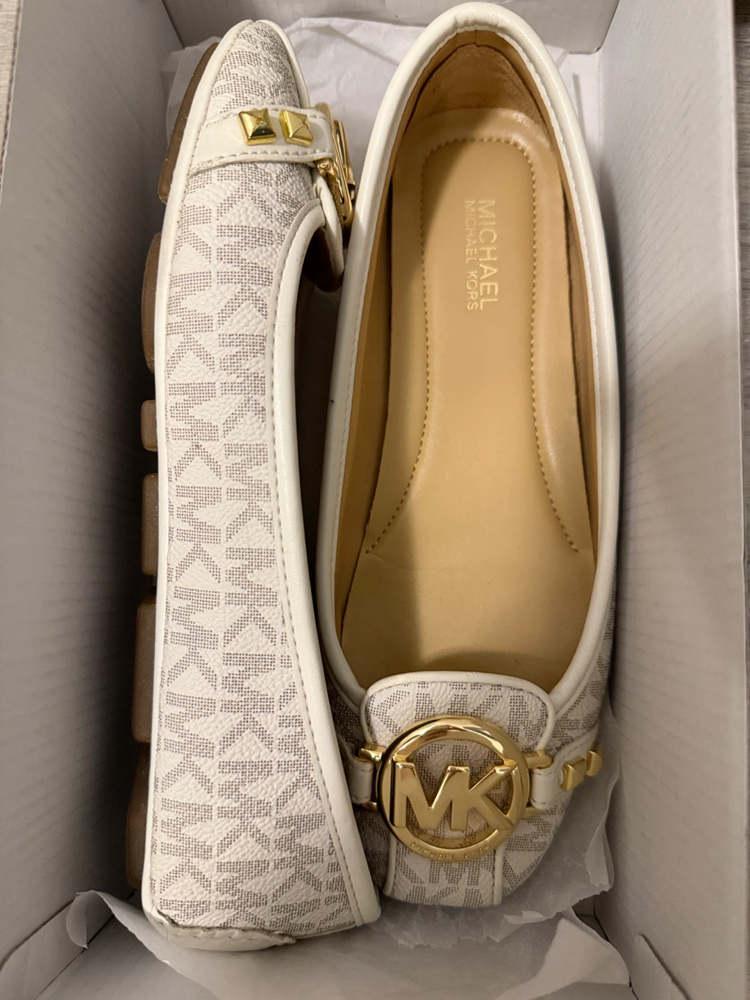 Michael Kors Fulton Moc Flats in Vanilla - photo 3