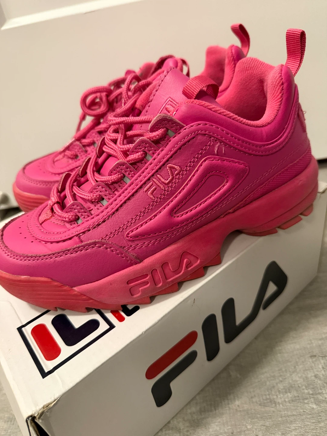 Fila Disruptor II Premium Kids Shoes - Pink