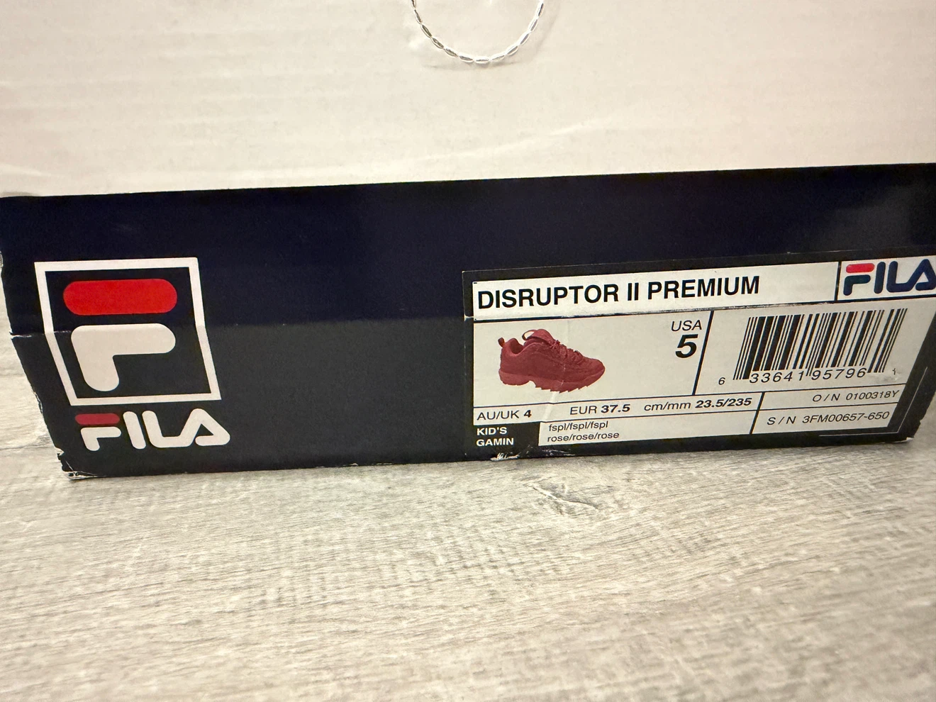 Fila Disruptor II Premium Kids Shoes - Pink - photo 4