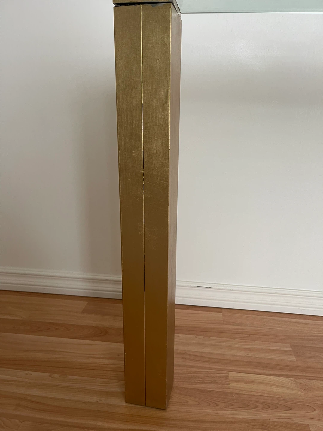 Glass Top Dining Table with Gold Legs - photo 5