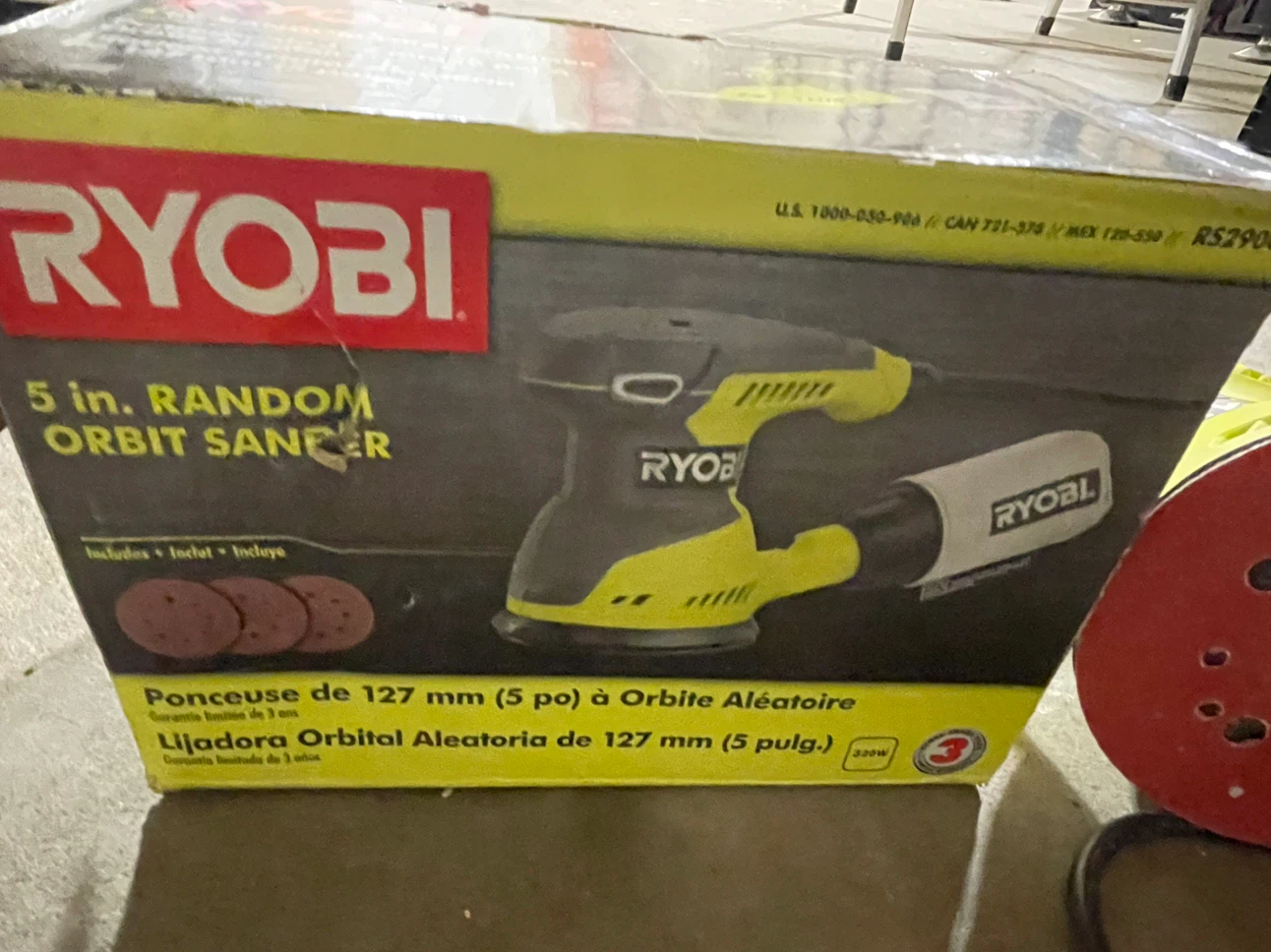 Ryobi 5 in. Random Orbit Sander - photo 2