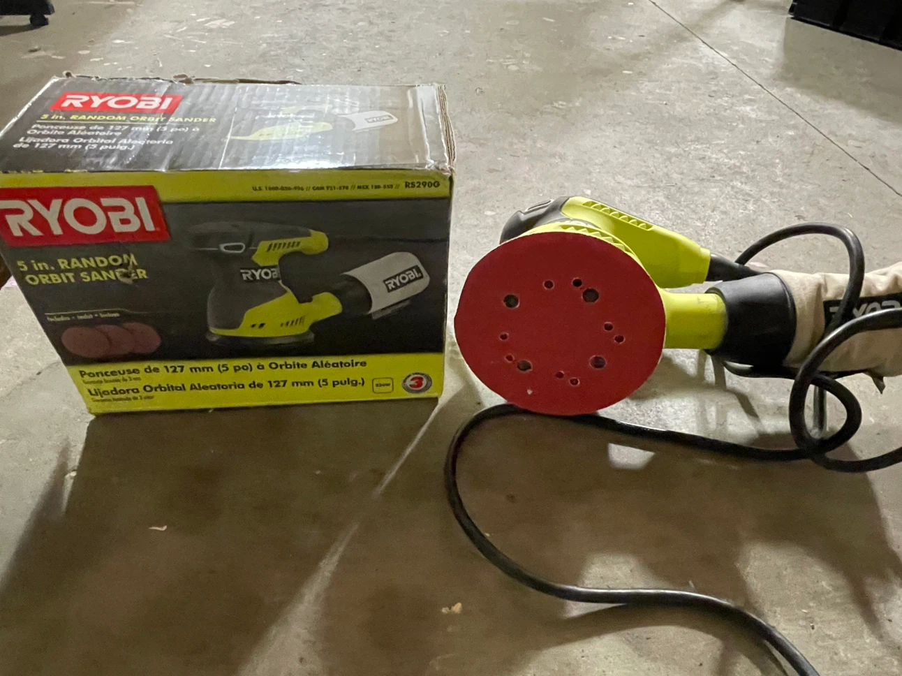 Ryobi 5 in. Random Orbit Sander - photo 3