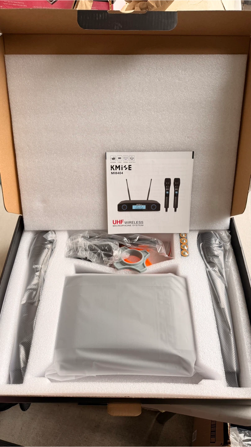 Kmise Dual Wireless Microphone System (UHF / 200ft Range) - photo 4