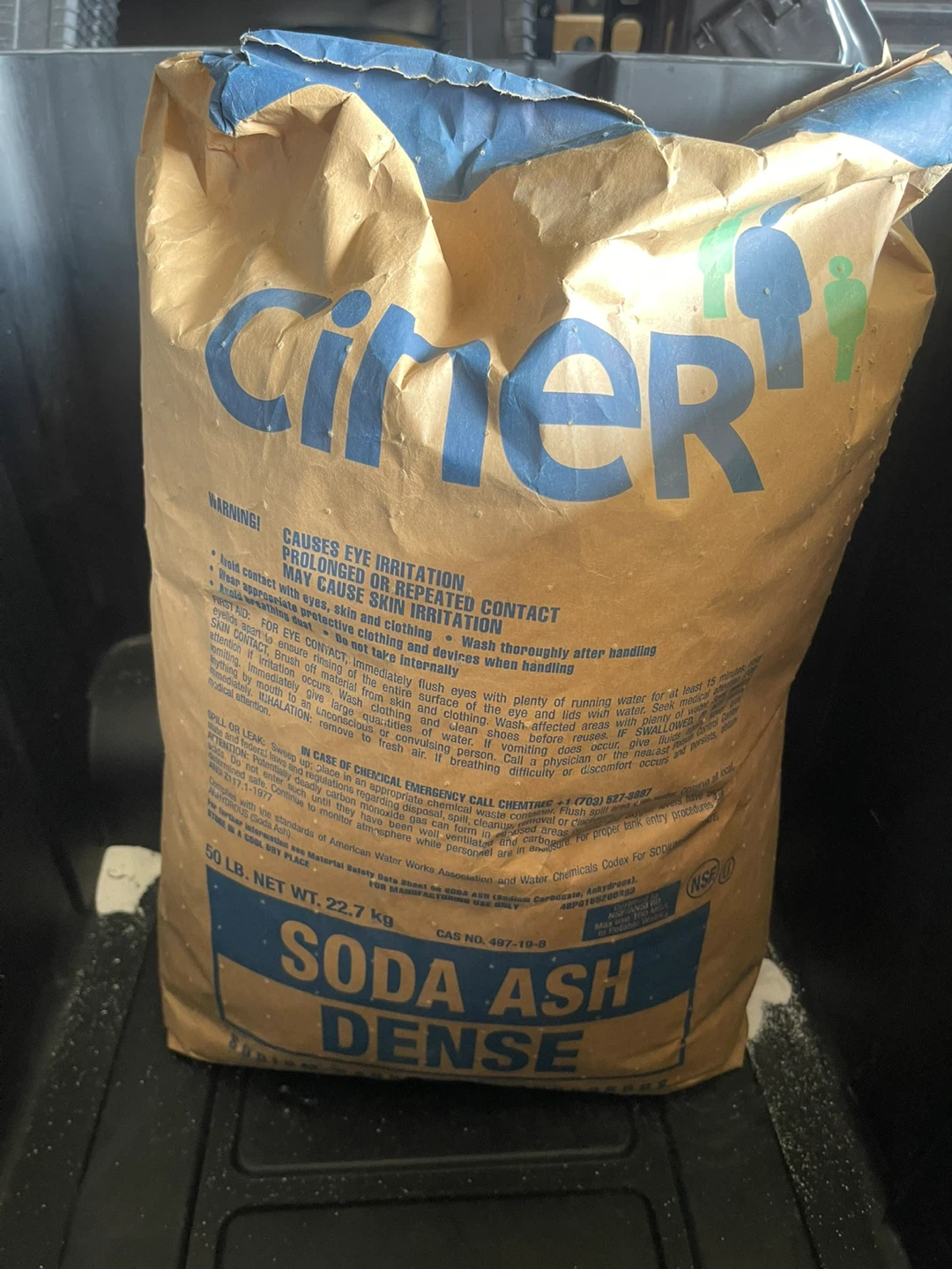Ciner Soda Ash Dense - 50 Lb Bag