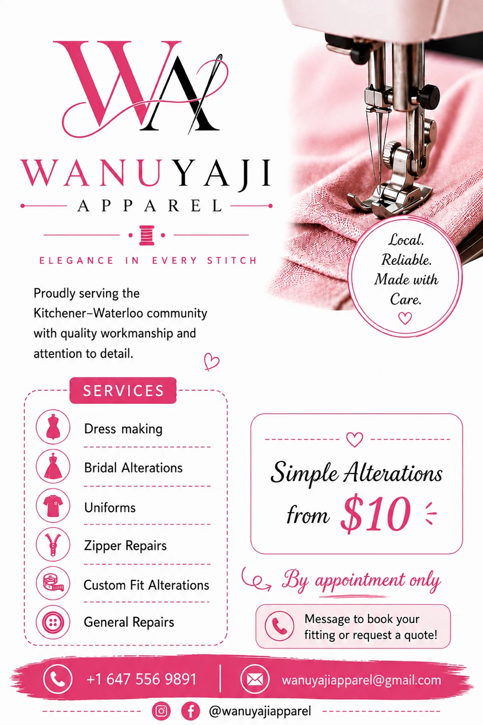 Custom Tailored Dresses & Professional Clothing Alterations